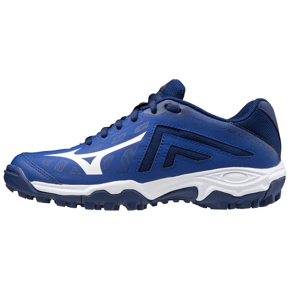 Mizuno Men's Field Hockey Shoes Blue/White Wave Lynx Junior Shoes - X1GC203020